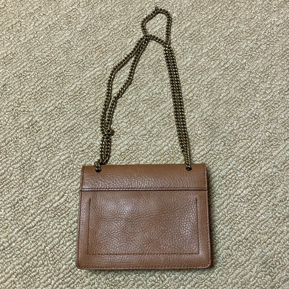 Madewell The Chain Crossbody Bag Brown Leather New Purse - Picture 2 of 7